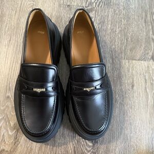 Maje Black penny loafers